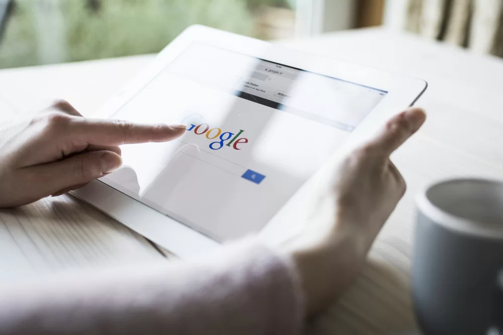 Google Search Engine Optimization Schaumburg on tablet